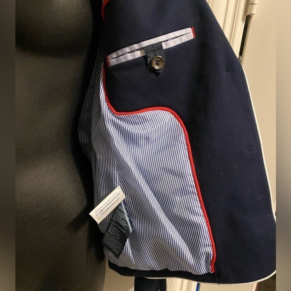 Tommy Hilfiger midnight blue, 2 button blazer, w/pockets, tailored look - Picture 7 of 13